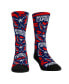 Men's and Women's Socks Washington Capitals Allover Logo and Paint Crew Socks