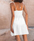 Women's Linen Sleeveless V-Neck Mini Beach Dress