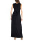 V-Neck Sleeveless Maxi Dress with Belt