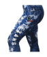 Women's Navy Houston Texans Aubrey Tie-Dye Leggings