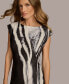 Women's Printed Scuba Sheath Dress