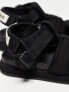 Good News Goat quilted sandals in black