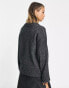 ASOS DESIGN premium jumper with crew neck in wool blend yarn in grey