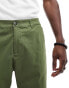 ASOS DESIGN tapered chinos in dark green