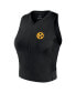 Women's Black Pittsburgh Steelers Studio Fitted Gym Tank Top