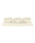 Manufacture Rock Dip Bowl & Tray 4 Piece Set