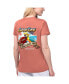 Women's Coral San Francisco 49ers Game Time V-Neck T-shirt