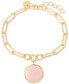 14K Gold Plated Callie Enamel Initial Bracelet