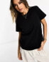 ASOS DESIGN ultimate t-shirt with crew neck in cotton blend in black - BLACK