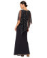 Women's V-Neck Beaded Popover Gown