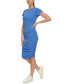 Women's Ruched Short-Sleeve Dress