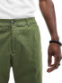 ASOS DESIGN tapered chinos in dark green