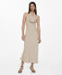 Women's Draped Neckline Halter Dress