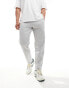 ONLY & SONS straight fit sweat jogger in light grey melange