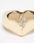 WTFW electric heartbreak signet ring in gold