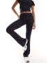 ASOS 4505 slim kick flare legging in soft touch fabric in black