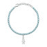 LE PETITE STORY Tennis Family Steel Aqua Cryst bracelet