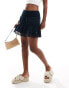 Superdry Ibiza lace mix mini skirt in eclipse navy