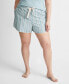 Women's Striped Poplin Boxer Sleep Shorts XS-3X, Created for Macy's