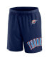 Men's Navy Oklahoma City Thunder Free Throw Mesh Shorts