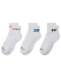 Nike Training Everyday Plus Cushioned graphic 3 pack ankle socks in white