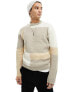 Only & Sons knitted crew neck jumper in tonal block patterm