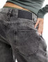 Reclaimed Vintage low rise baggy jean in charcoal wash