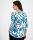 Women's Printed 3/4-Sleeve Top, Created for Macy's