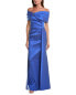 Teri Jon By Rickie Freeman Gazar Gown Women's Blue 18