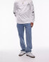 Topman straight jeans in summer light wash tinted blue