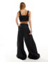 Vero Moda Aware wide leg cotton trouser co-ord in black