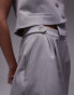 Topshop co-ord side tab knee short in grey