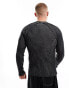 Reclaimed Vintage plated knitted jumper in grey