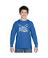 Big Boy's Word Art Long Sleeve T-shirt - Drums