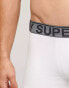 Superdry Cotton trunk triple pack in optic