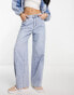 Urban Revivo wide leg jeans in blue