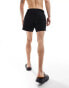 COLLUSION shorter length swim short in black