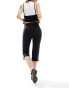 Stradivarius capri pant in black