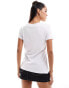 Armani Exchange chest logo t-shirt in white