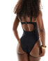 ASOS DESIGN Maya v-wire swimsuit in black