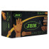 JBM Orange disposable nitrile gloves 7.0mil diamond texture 100 units