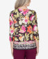 Classic Bold Floral Geometric Border Top