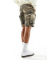 The Couture Club camo print cargo shorts in multi