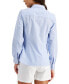 Women's Cotton Pinstripe Button-Down Shirt