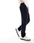 River Island pull on smart joggers in navy