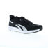 Reebok Runner 4 4E Mens Black Wide Canvas Athletic Running Shoes