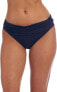 La Blanca Island Goddess Shirred Band Hipster Bikini Bottom, Indigo, 4 307030