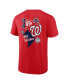 Branded Men's Red Washington Nationals Split Zone T-Shirt