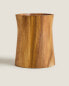 Acacia utensil holder