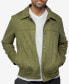 Men's Faux Suede Button Down Jacket